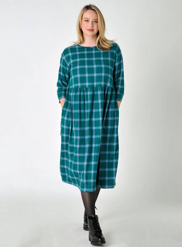 BURGS Sampford Check Midi Dress 10